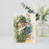 Carte Postale Clapsaddle : Père saint (Debout devant)