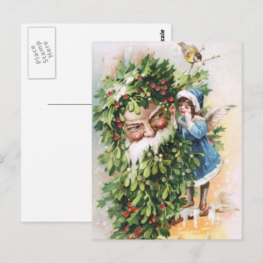 Carte Postale Clapsaddle : Père saint (Devant / Derrière)