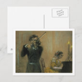 Carte Postale Clara Schumann (1819-96) et un violoniste, 1854 (Devant / Derrière)
