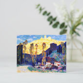 Carte Postale Clarence Gagnon art, Soirée, Sienne (Debout devant)