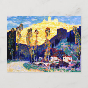 Carte Postale Clarence Gagnon art, Soirée, Sienne