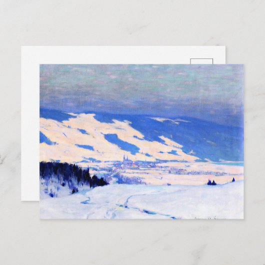 Carte Postale Clarence Gagnon - Baie-Saint-Paul (Devant / Derrière)