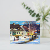 Carte Postale Clarence Gagnon - Village de Québec (Debout devant)