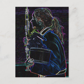Carte postale Clarinetist