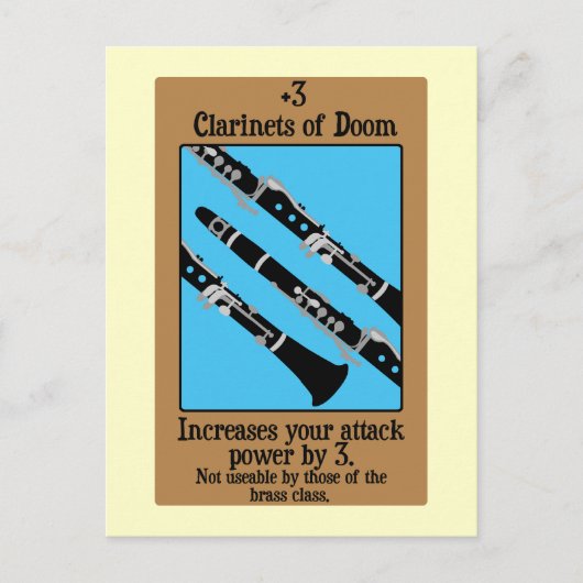 Carte Postale Clarinets de Doom (Devant)