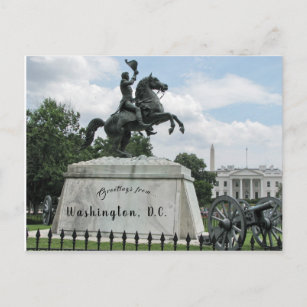 Carte Postale Clark Mills Andrew Jackson Lafayette Sq Washington
