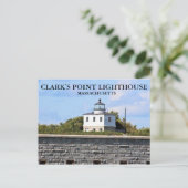 Carte Postale Clark's Point Lighthouse, Massachusetts Postcard (Debout devant)