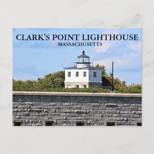 Carte Postale Clark's Point Lighthouse, Massachusetts Postcard (Devant)