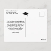 Carte Postale Classe Année Grad Tassel Red Graduation Merci (Dos)