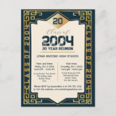 Carte Postale Classe Art Déco élégant de 2004 20 ans HS Réunion (Devant)