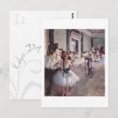Carte postale Classe Ballet (Devant / Derrière)