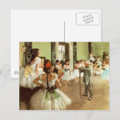 Carte postale Classe Danse 2 (Devant / Derrière)