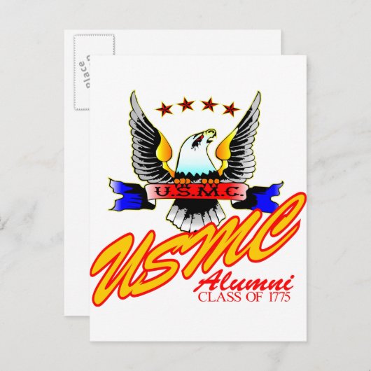 Carte Postale Classe De 1775 USMC Alumni Eagle (Devant / Derrière)