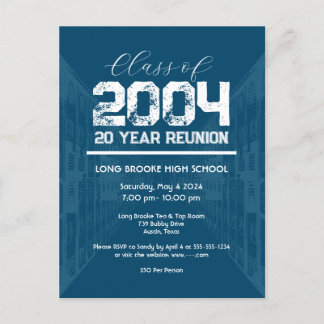 Carte Postale Classe de 2004 20 Année Réunion du lycée 1 événeme