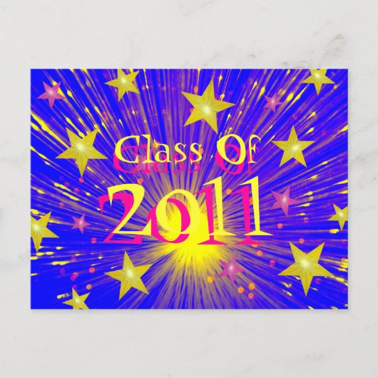 Carte postale "Classe de 2011" Firework (Devant)