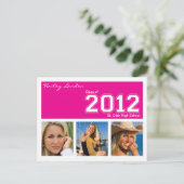 Carte Postale Classe de 2012 Graduation Invitation Postcard (Debout devant)