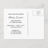 Carte Postale Classe de 2012 Graduation Invitation Postcard (Dos)