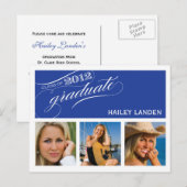 Carte Postale Classe de 2012 Graduation Invitation Postcard (Devant / Derrière)