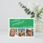 Carte Postale Classe de 2012 Graduation Invitation Postcard (Debout devant)