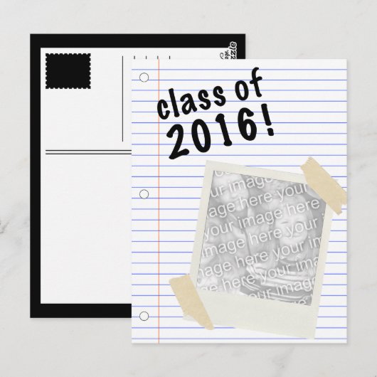 Carte Postale classe de 2016 (Devant / Derrière)