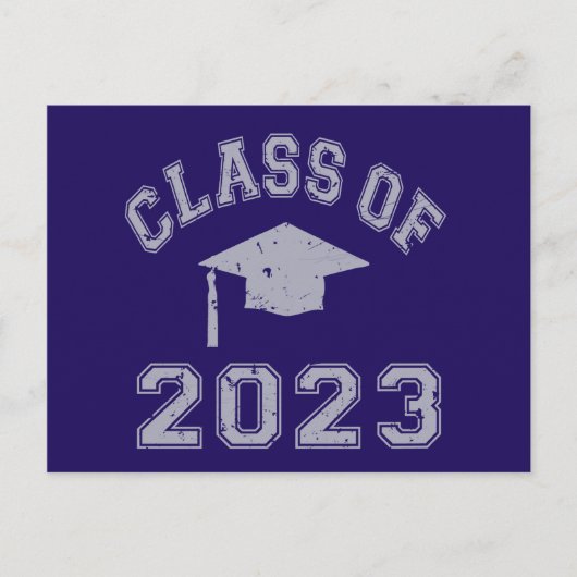 Carte Postale Classe De 2023 Graduation - Grey 2 (Devant)