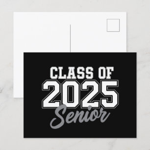 Carte Postale Classe De 2025 Senior Retour À L'École 2025 Vintag
