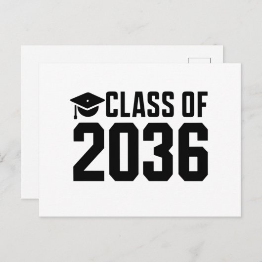 Carte Postale Classe de 2036 Grow With Me Retour à l'école (Devant / Derrière)