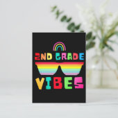 Carte Postale Classe de 2e année Retour à l'école Enseignant & É (Debout devant)