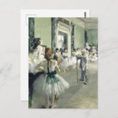 Carte Postale Classe de ballet Edgar Degas (Devant / Derrière)