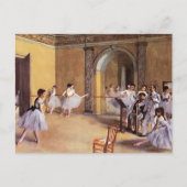 Carte Postale Classe de danse à l'Opéra Edgar Degas (Devant)