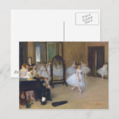 Carte Postale Classe de danse - Edgar Degas (Devant / Derrière)