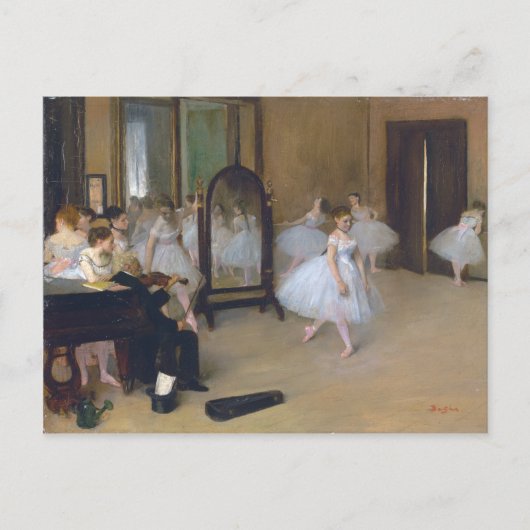 Carte Postale Classe de danse - Edgar Degas (Devant)