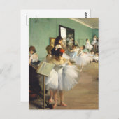 Carte Postale Classe de danse Edgar Degas (Devant / Derrière)