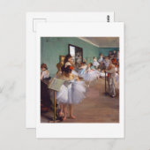 Carte Postale Classe De Danse, Edgar Degas (Devant / Derrière)