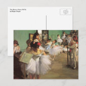 Carte Postale Classe de danse par degrés, Ballet d'impressionnis (Devant / Derrière)