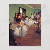 Carte Postale Classe de danse par Edgar Degas (Devant)