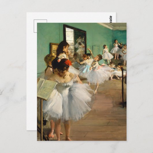 Carte Postale Classe de danse par Edgar Degas (Devant / Derrière)