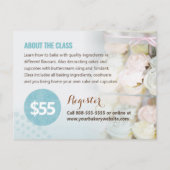 Carte Postale Classe de décoration de gâteaux | Cuisine | Modèle (Dos)