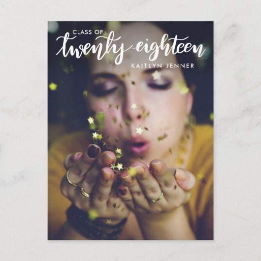 Carte Postale Classe De Diplômés De 2018 | Enregistrer la photo  (Devant)