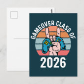 Carte Postale Classe de gameover de 2026 (Devant / Derrière)