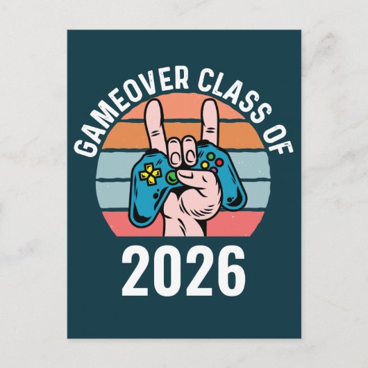 Carte Postale Classe de gameover de 2026 (Devant)