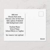 Carte Postale Classe de l'étoile de graduation 2026 (Dos)