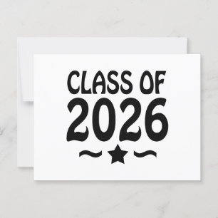 Carte Postale Classe de l'étoile de graduation 2026