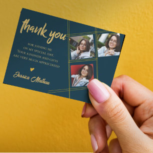 Carte Postale Classe de Merci Multi Photo Graduation 2025