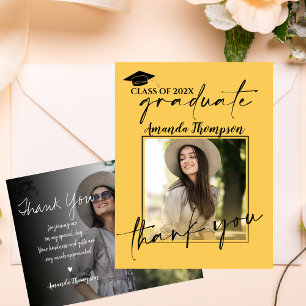 Carte Postale Classe de Merci photo 2024 Script Graduation