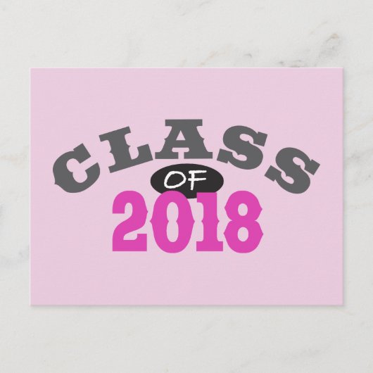 Carte Postale Classe De Rose 2018 (Devant)