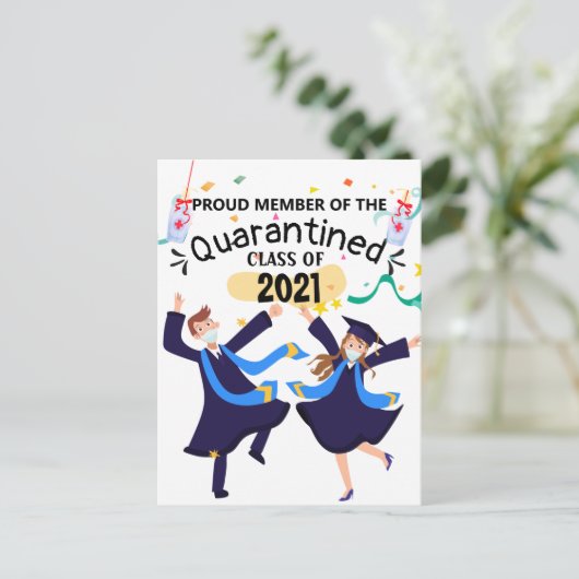 Carte Postale Classe en quarantaine de 2021 (Debout devant)