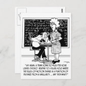 Carte Postale Classe Math Cartoon 9478 (Devant / Derrière)
