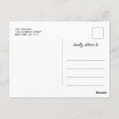 Carte Postale Classe moderne de 2024 Golden Navy Graduation Part (Dos)