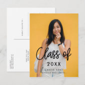 Carte Postale Classe moderne de 2025 photo de graduation (Devant / Derrière)